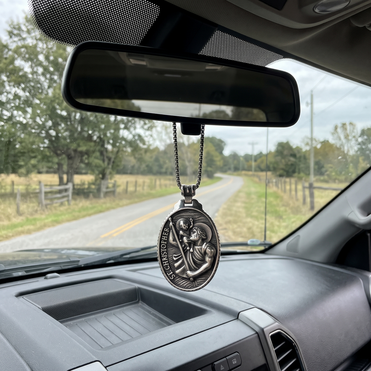 St Christopher Medal Necklace