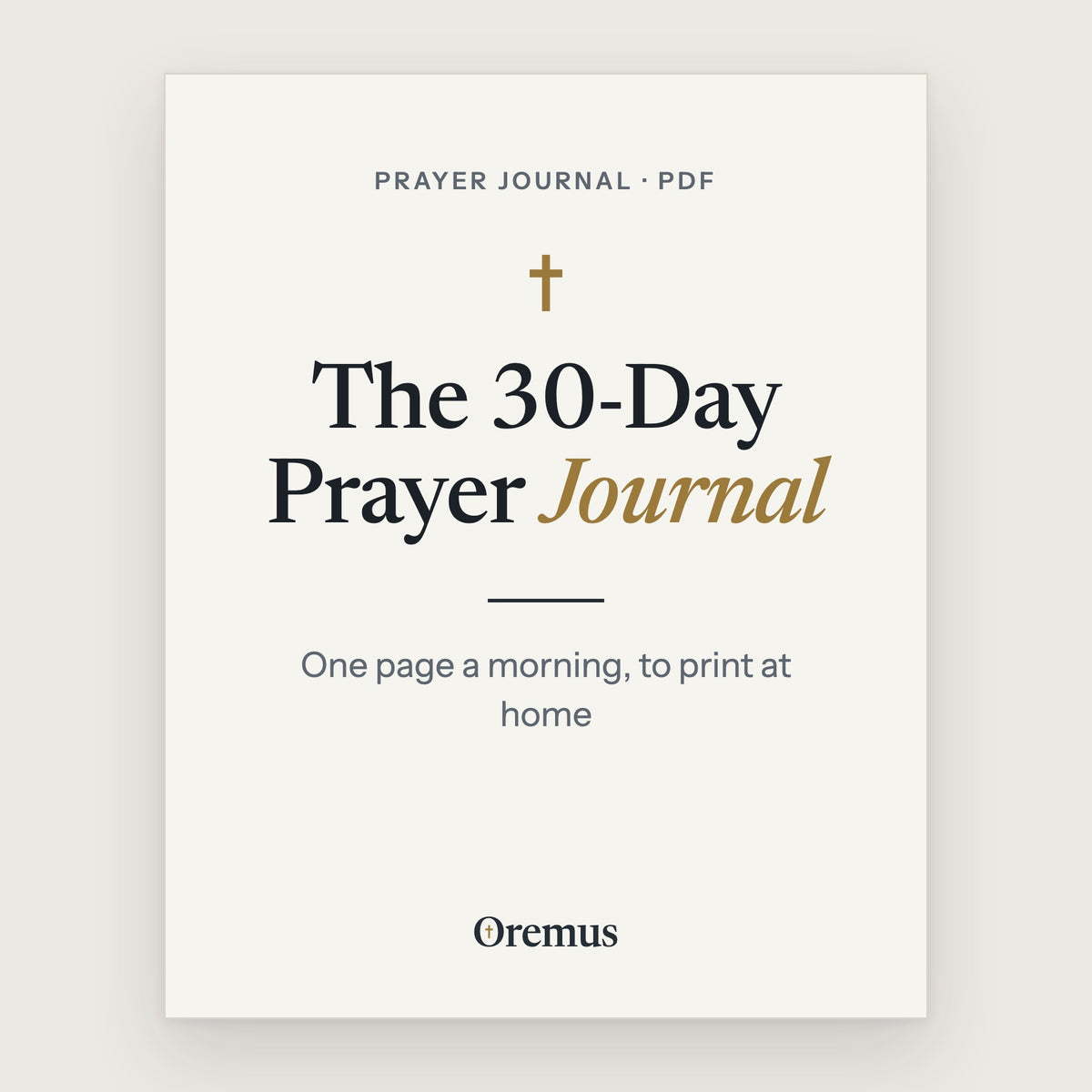 The cover of The 30-Day Prayer Journal