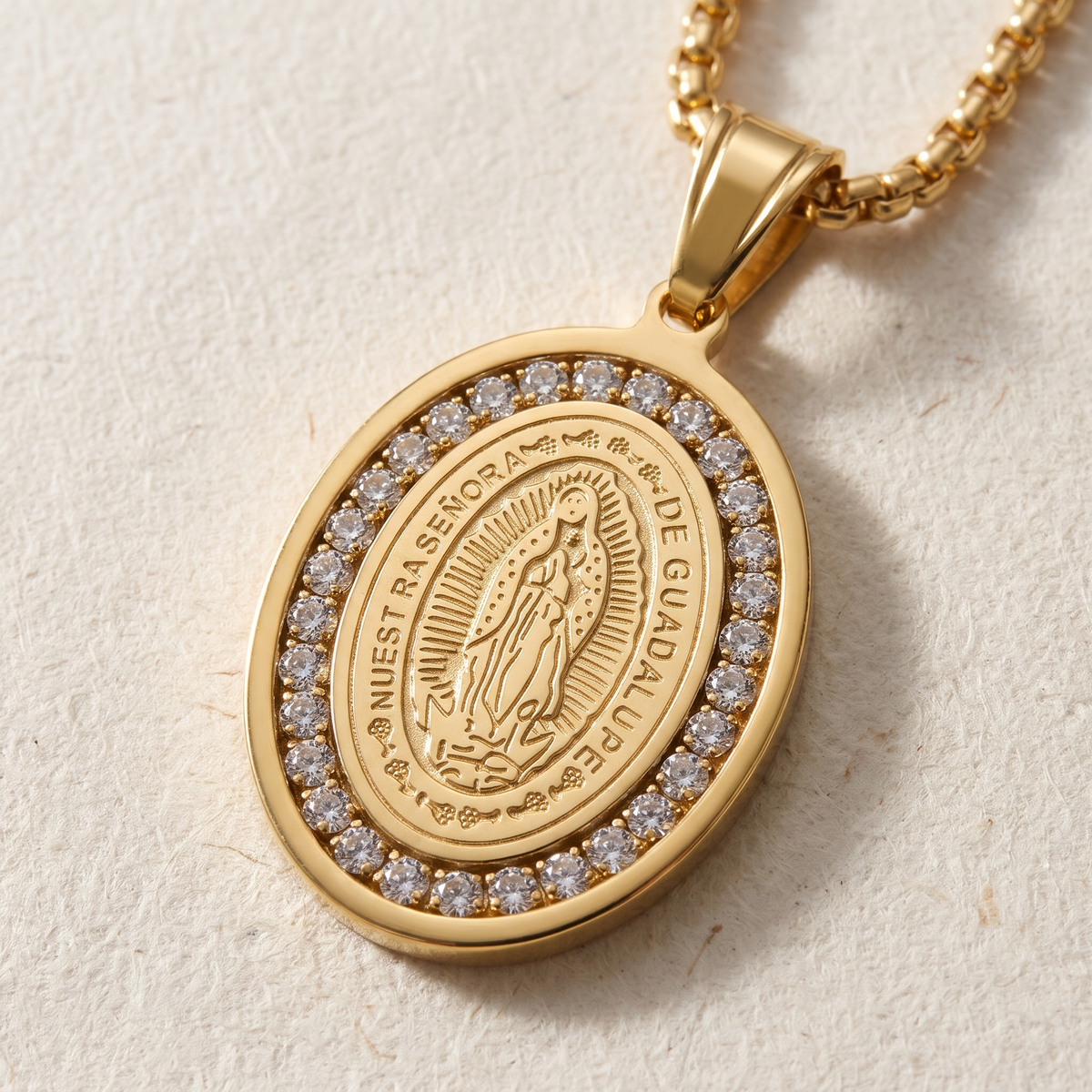 Our Lady of Guadalupe Medal Necklace