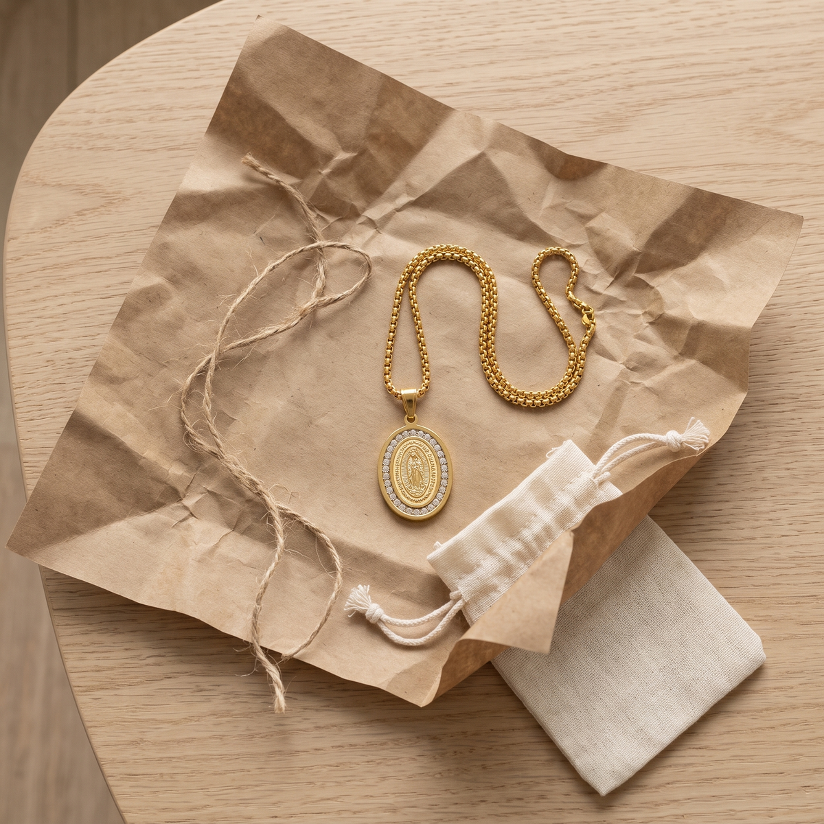 Our Lady of Guadalupe Medal Necklace