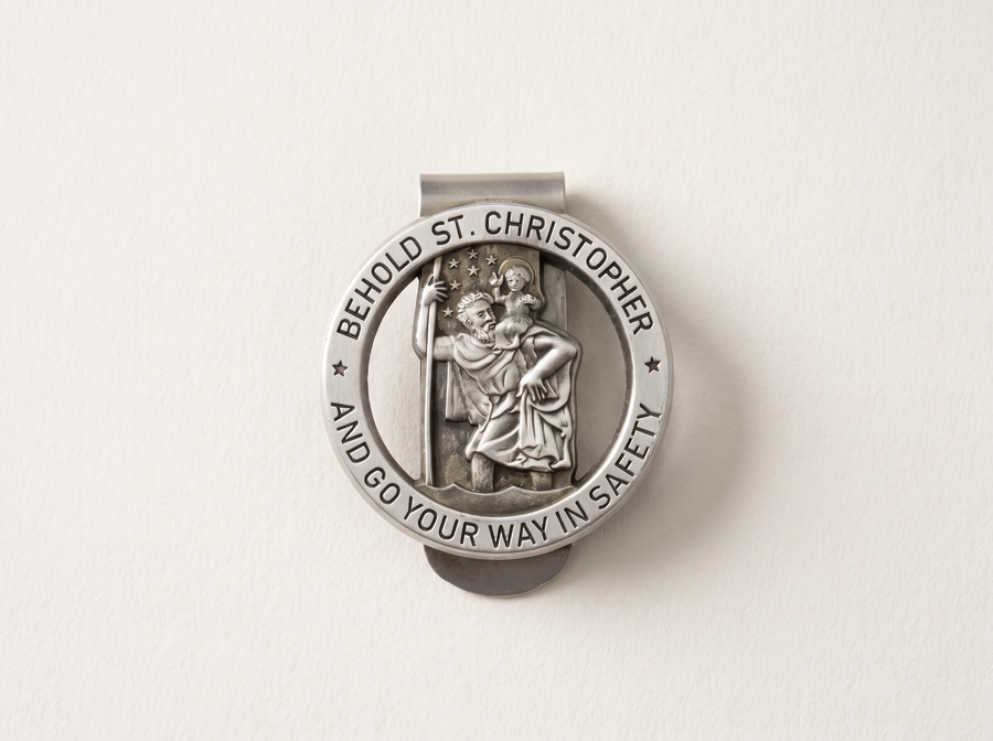 The St Christopher visor clip