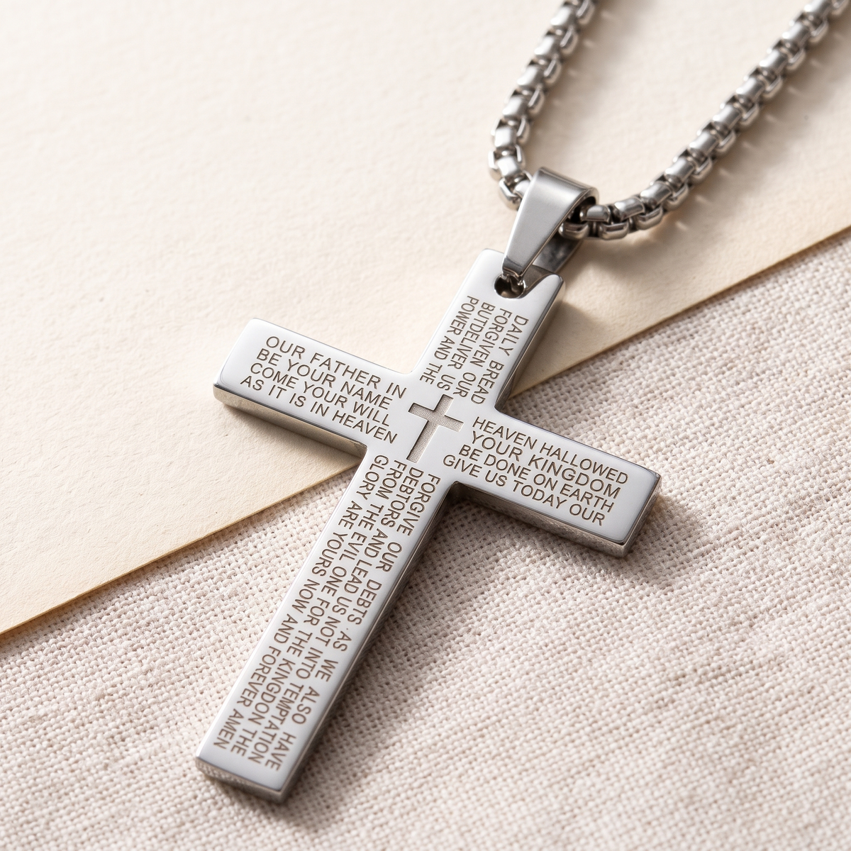The Lord's Prayer Cross for Men