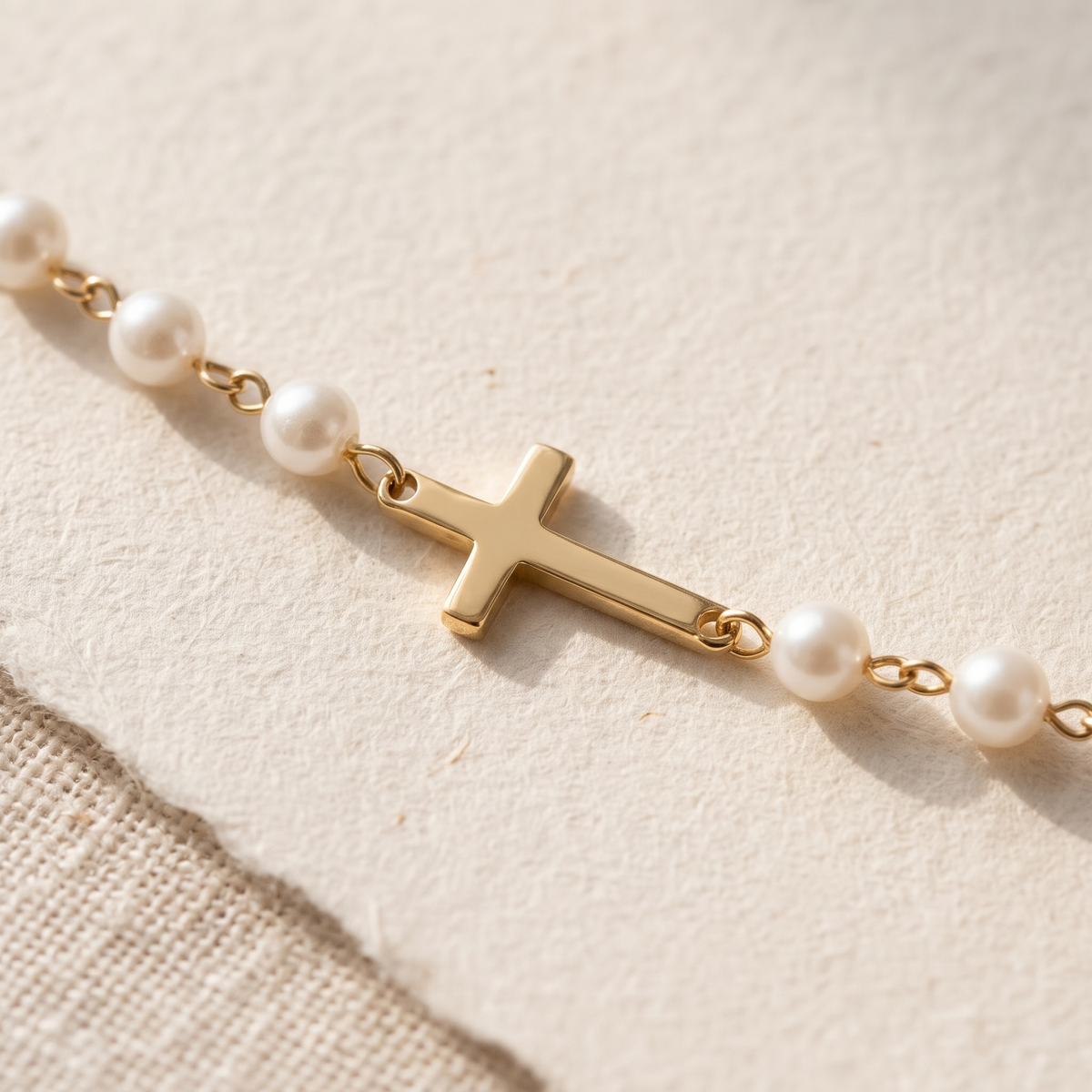 Pearl Cross Necklace