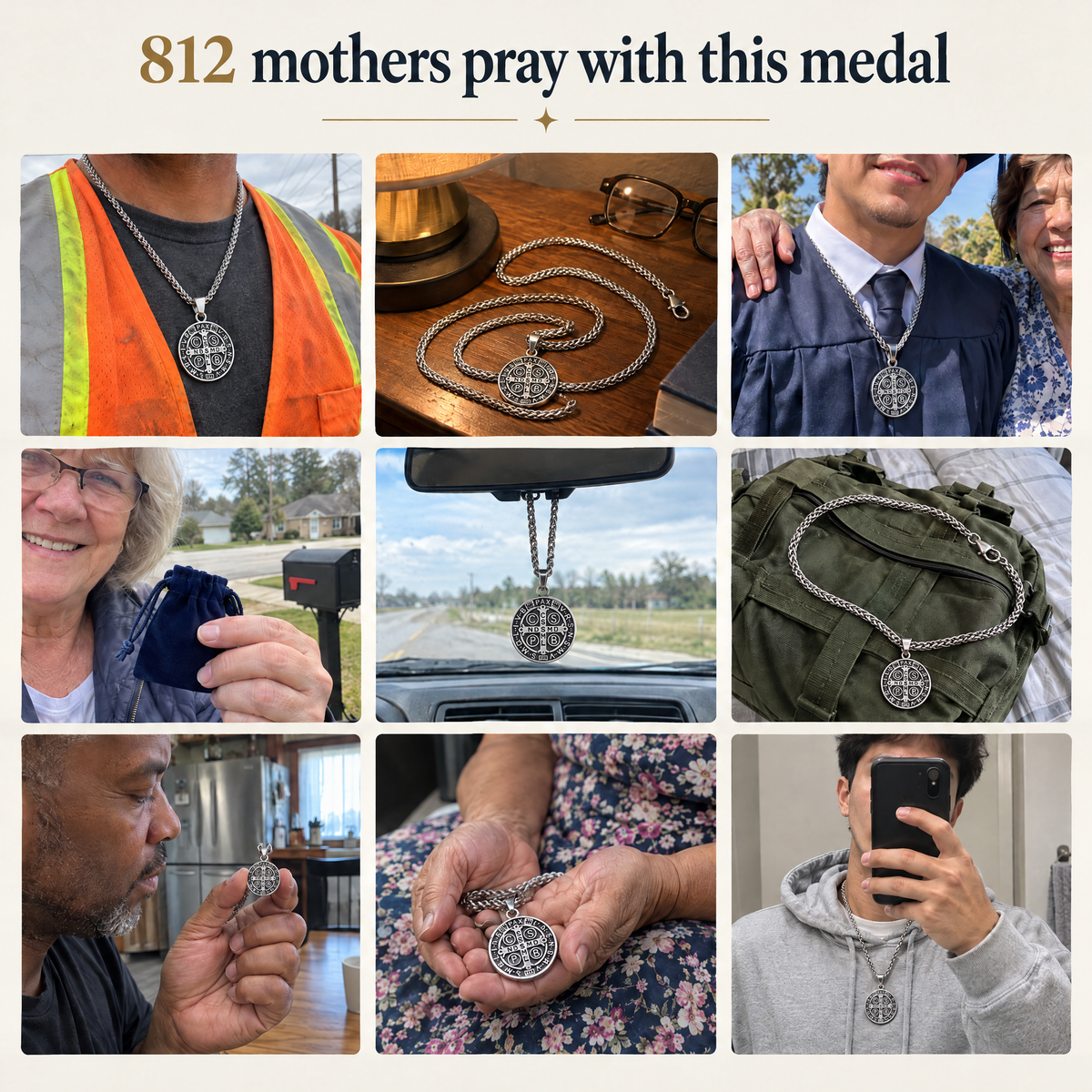 812 mothers pray with this medal