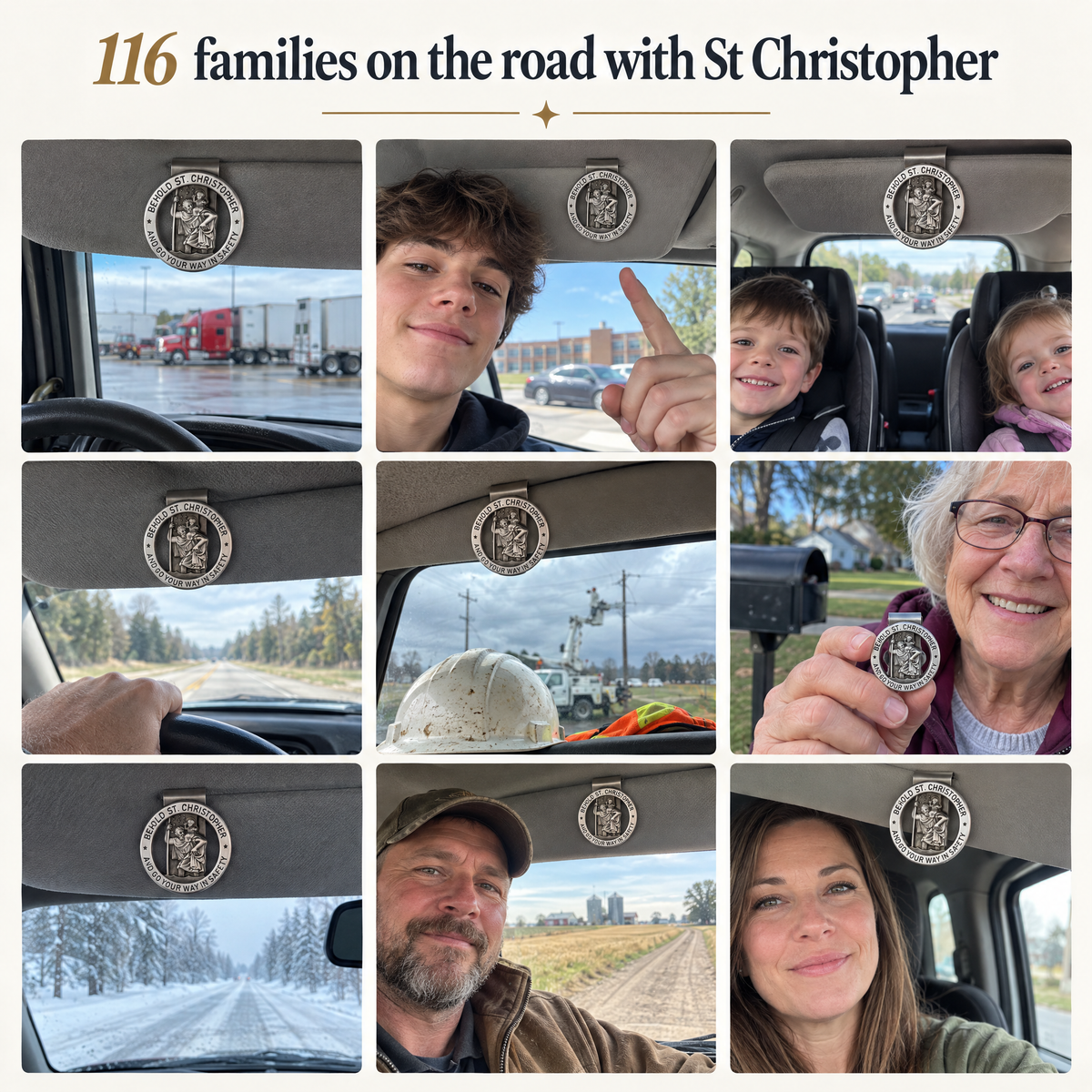 116 families on the road with St Christopher