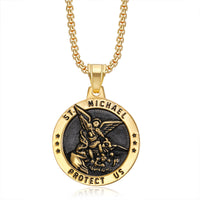 The St Michael medal in gold