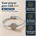 Your prayer goes with him · Buy 1, Get 1 Free · ★★★★★ 4.8 · 634 mothers · Peace of mind when he's gone · He feels your prayer all day · Lasts for years, not months