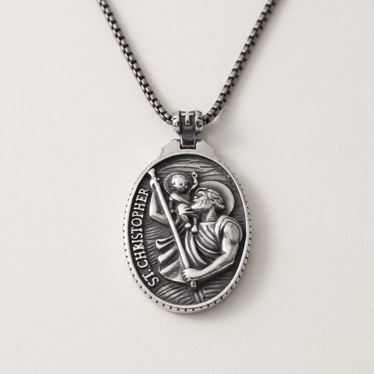 St Christopher Medal Necklace