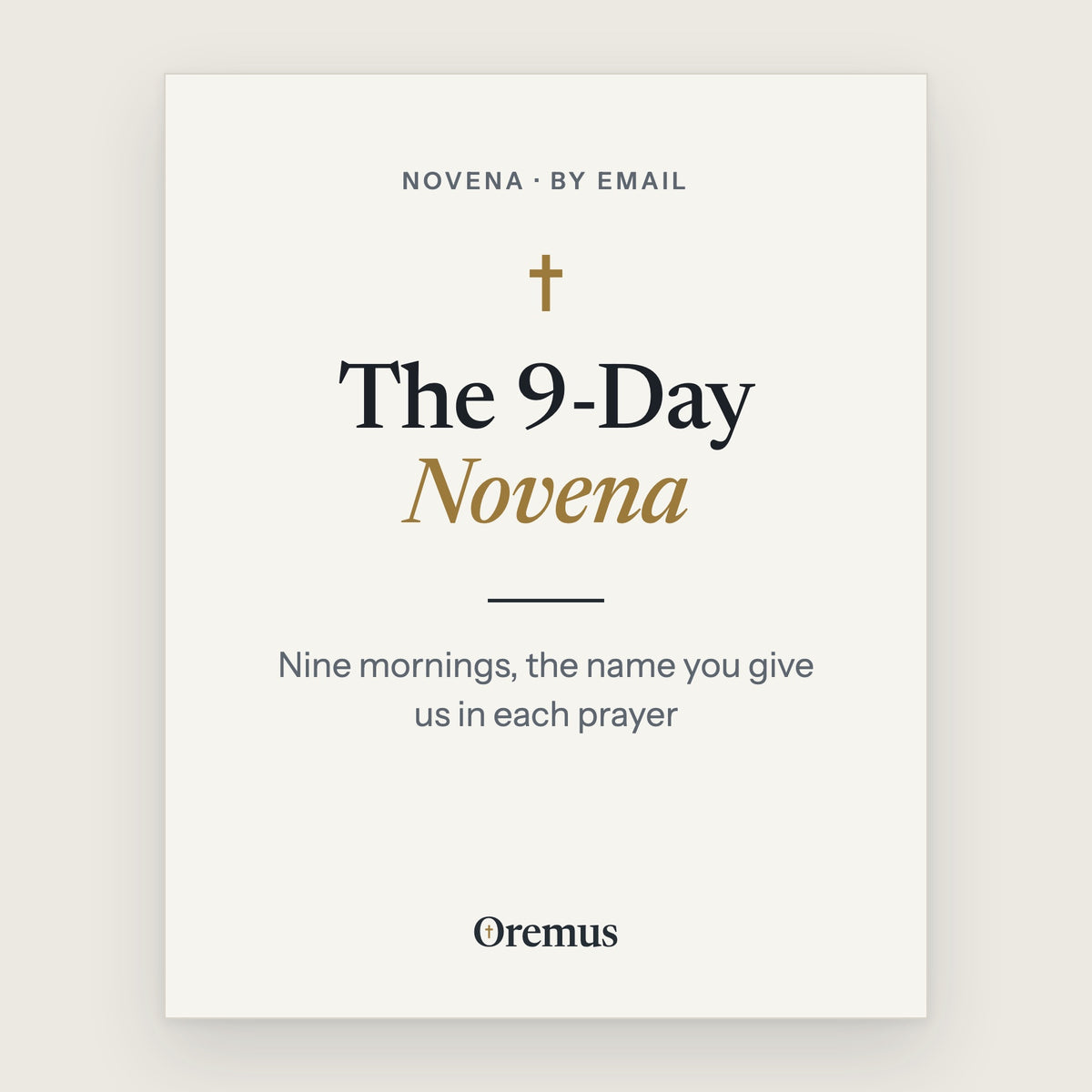 The cover of The 9-Day Novena