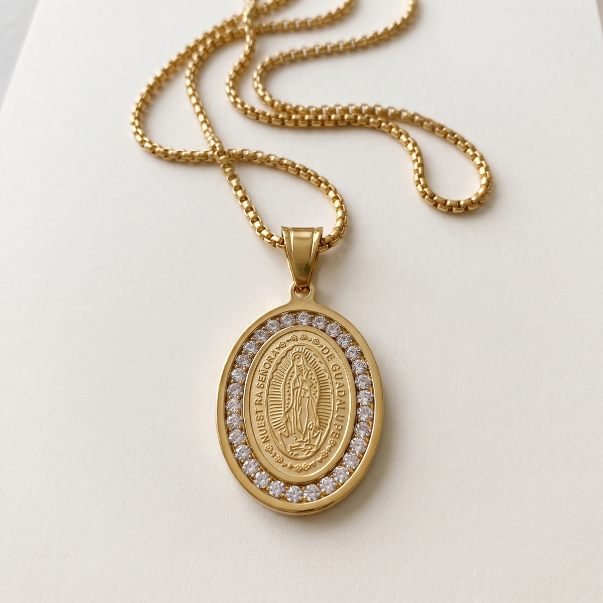 Our Lady of Guadalupe Medal Necklace