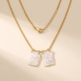 The mother-of-pearl scapular necklace