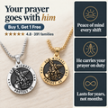 Your prayer goes with him · Buy 1, Get 1 Free · ★★★★★ 4.8 · 391 families · Peace of mind every shift · He carries your prayer on duty · Lasts for years, not months
