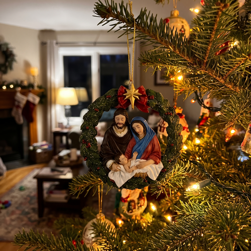 Holy Family Christmas Ornament