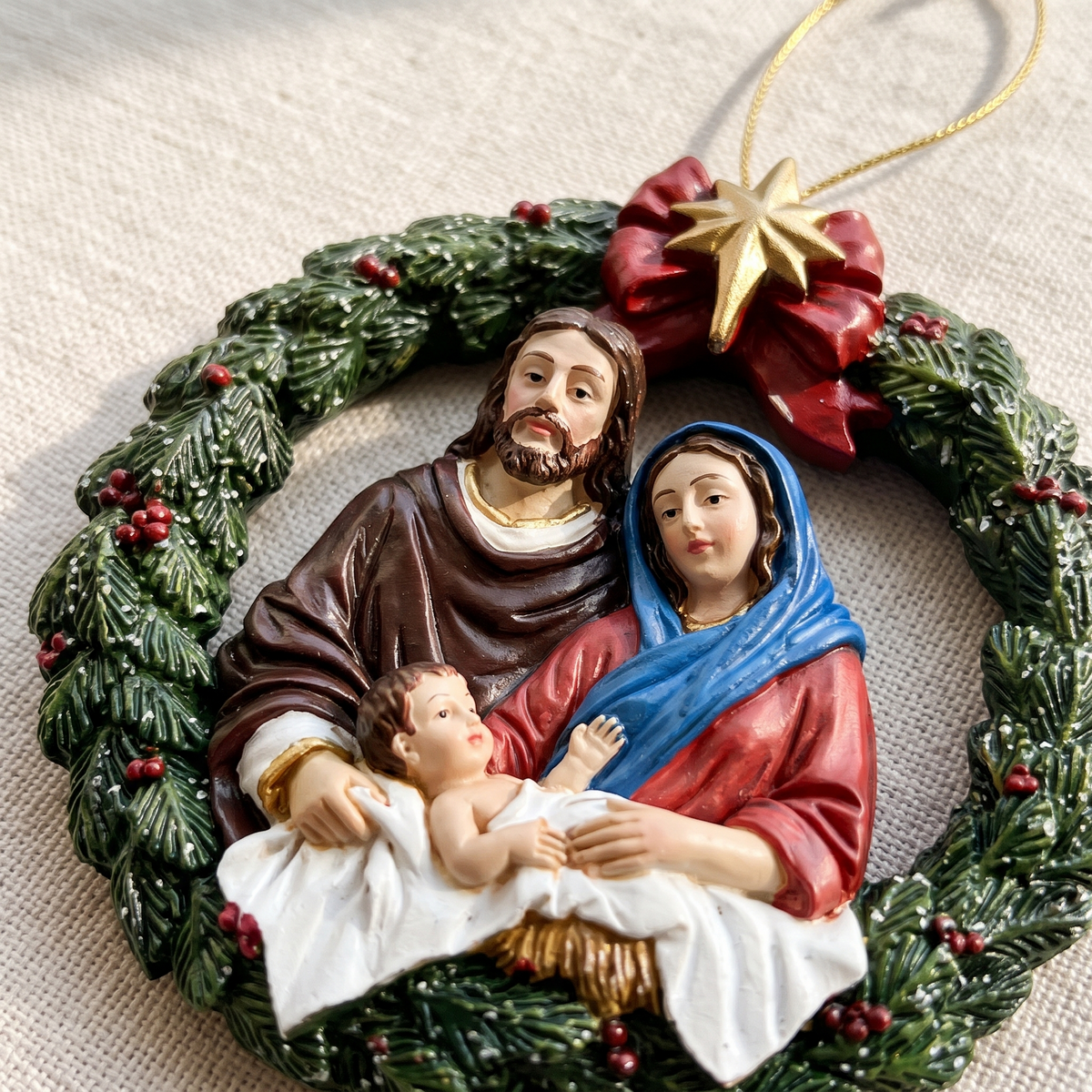 Holy Family Christmas Ornament