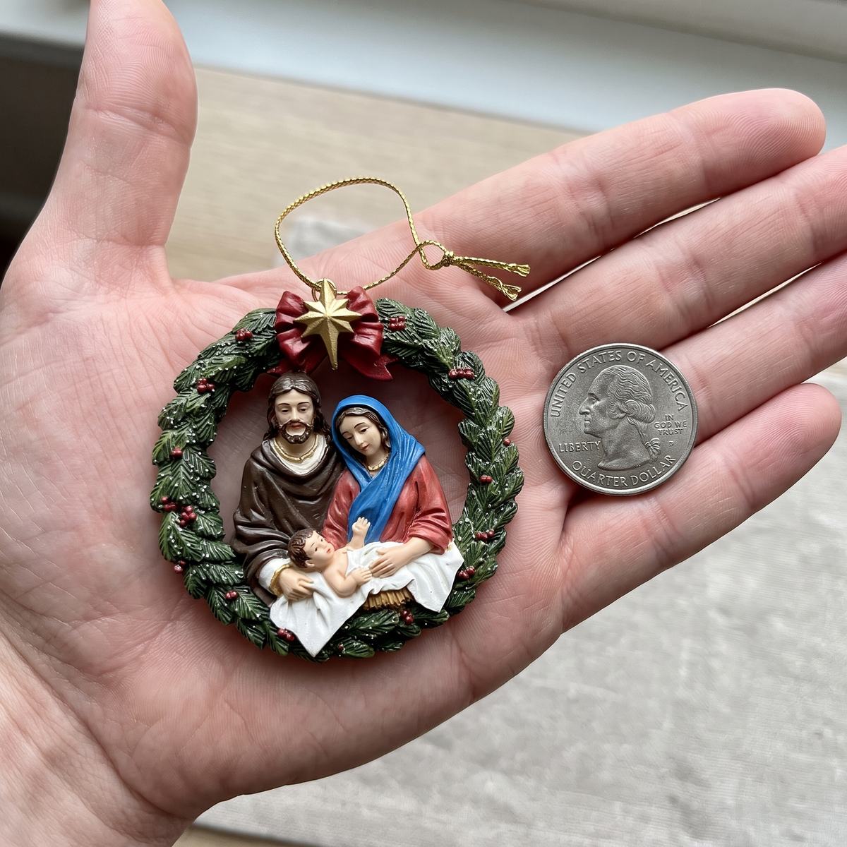 Holy Family Christmas Ornament