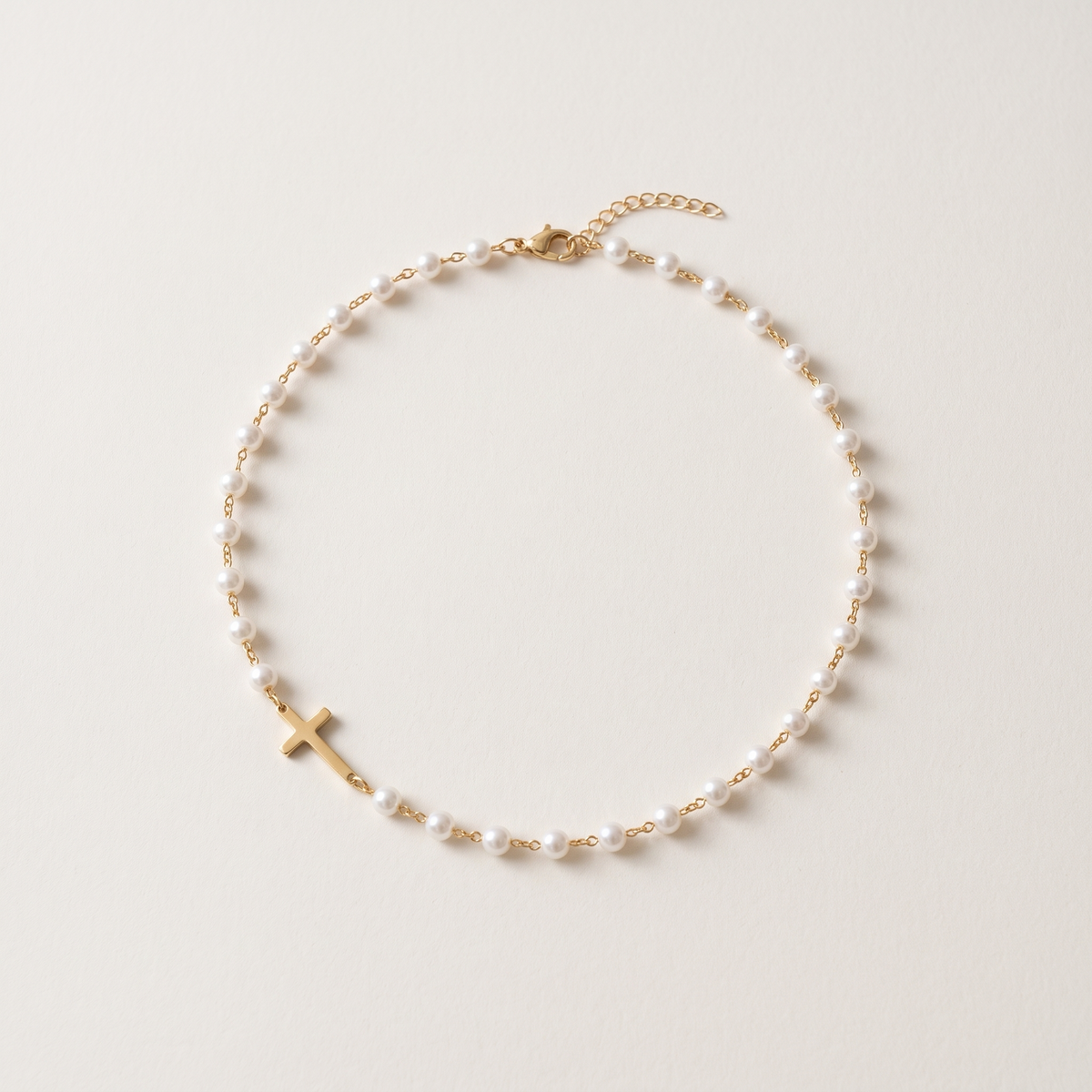 Pearl Cross Necklace