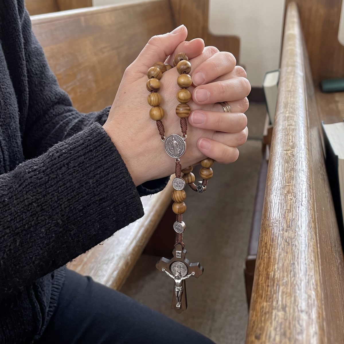 St Benedict Wood Rosary